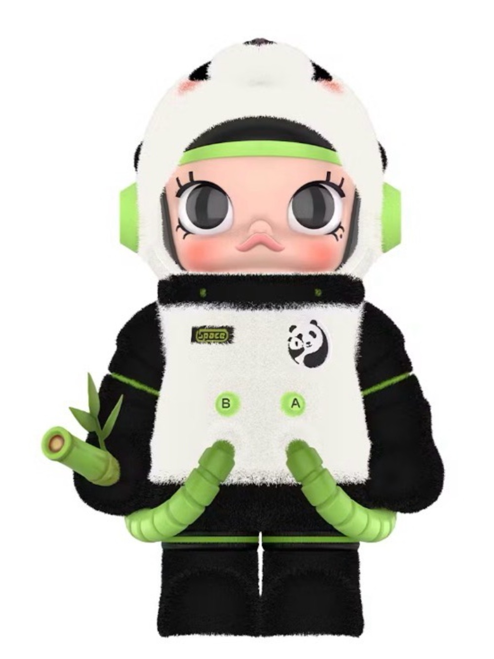 POP MART Panda Mega Space Molly 400% 💚💚 NWT